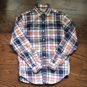 J.CREW plaid flannel button down shirt